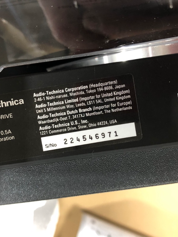 Photo 4 of Audio-Technica AT-LP60X-BK Fully Automatic Belt-Drive Stereo Turntable, Black, Hi-Fi, 2 Speed, Dust Cover, Anti-Resonance, Die-Cast Aluminum Platter