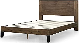 Photo 1 of ZINUS Tonja Wood Platform Bed Frame with Headboard / Mattress Foundation with Wood Slat Support / No Box Spring Needed / Easy Assembly, Queen
