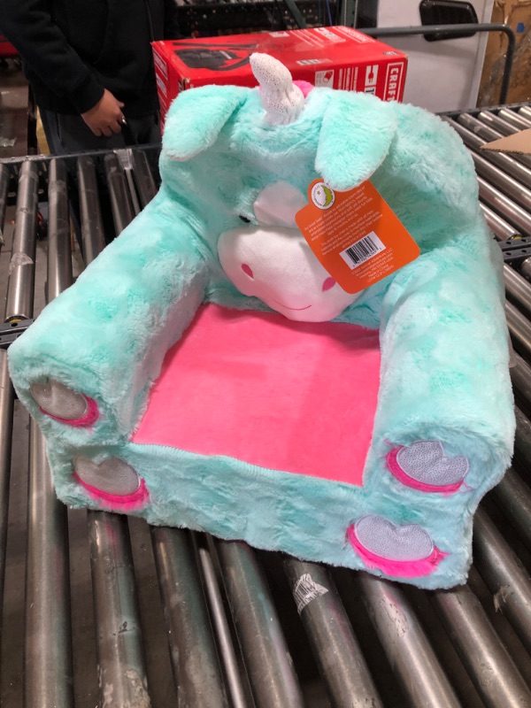 Photo 2 of Animal Adventure | Sweet Seats | Teal Unicorn | Soft Plush Children's Chair