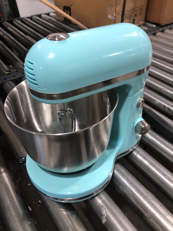 Photo 2 of Delish by DASH Compact Stand Mixer, 3.5 Quart with Beaters & Dough Hooks Included - Blue
