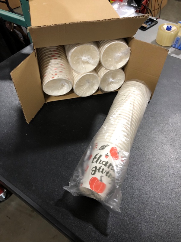 Photo 1 of 12oz Thanksgiving Paper Cups/ 150