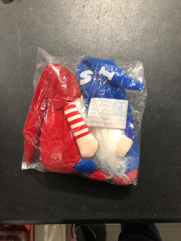 Photo 2 of 4th of July Gnomes Decorations, 2Pcs Patriotic Gnomes, Fourth of July Red White and Blue Decorations Gnomes Plush, Memorial Day Independence Day Gnomes Decorations for Home July 4th Decor
