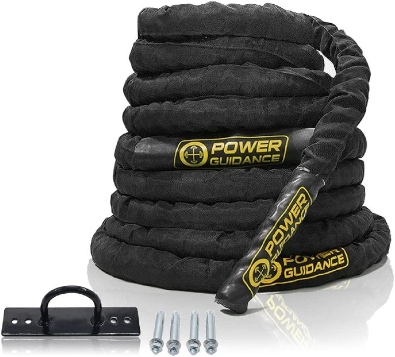 Photo 1 of 
POWER GUIDANCE Battle Rope, 1.5/2 Inch Diameter Poly Dacron
