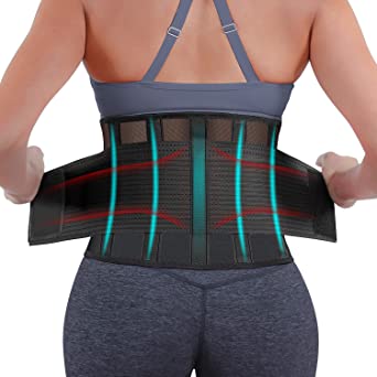 Photo 1 of Back Braces Lumbar Support,Waist Trainer Belt,Adjustable & Breathable & Light Back Support Belt, Lumbar Support Corset,for Men/Women Lower Back Pain Relief,Herniated Disc, Sciatica, Scoliosis (X-Large)
