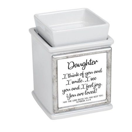 Photo 1 of 3 X 3 in. Daughter, I Think of You & I Smile Interchangeable Warmer