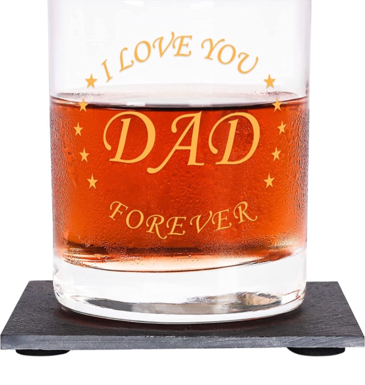 Photo 1 of 2023 Whiskey Glass Birthday Gifts for Dad - Birthday Decorations for Dad, Party Supplies - Birthday Anniversary, Bday Gifts Ideas for Him, Dad, Husband - A meaningful birthday present Whiskey Glass