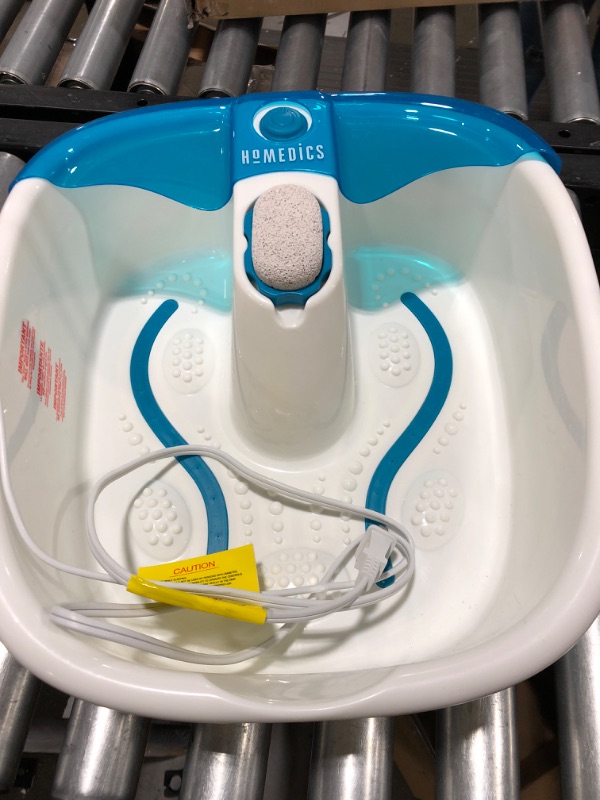 Photo 1 of HoMedics Bubble Mate Foot Spa, Toe Touch Controlled Foot Bath with Invigorating Bubbles and Splash Proof, Raised Massage nodes and Removable Pumice Stone