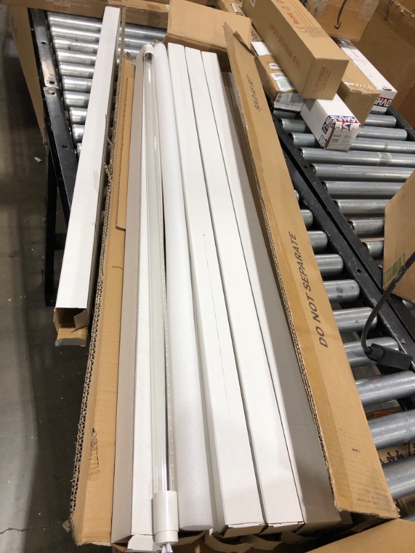 Photo 2 of 10 Pack-T8 LED Tube Light 4ft 48", 18W, 6000K, 2,000 Lumens, Works with or Without a Ballast! Fluorescent Replacement Light Lamp, Clear Cover, UL, ETL
