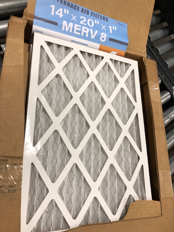 Photo 1 of 14x20x1 Merv 8 Furnace Filter (4 Pack) by Glasfloss Industries
