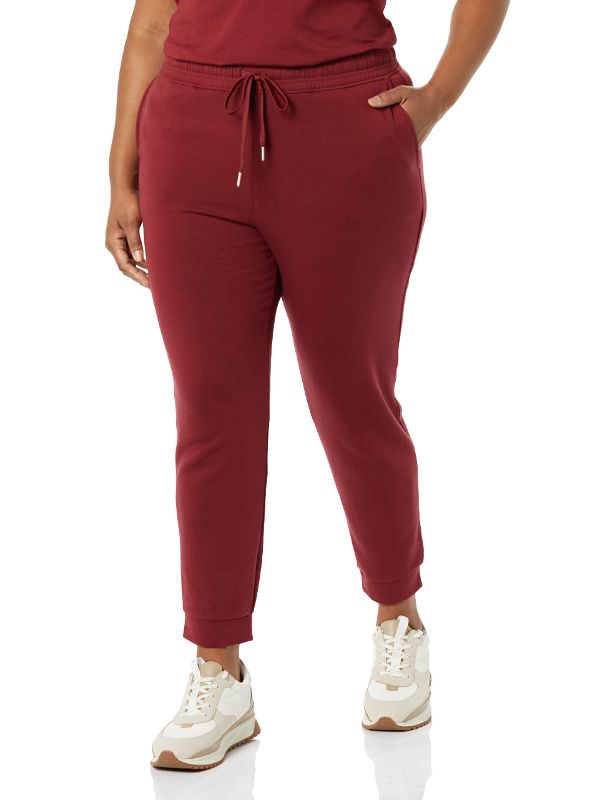 Photo 1 of Amazon Aware Women's Fleece Sweatpants (Available in Plus Size) Large Dark Red