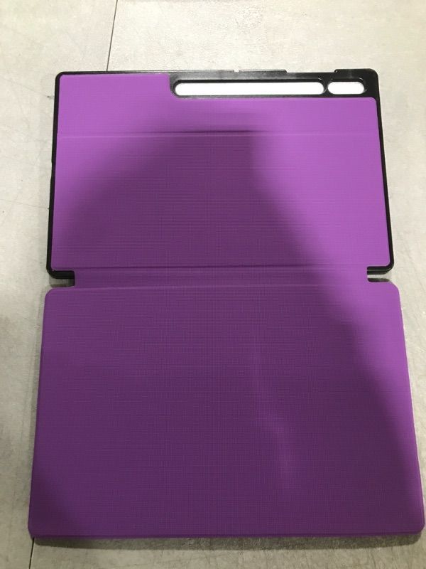 Photo 2 of SOKE GALAXY TAB S8 ULTRA CASE 2022, PREMIUM SHOCK PROOF STAND CASE, AUTO SLEEP/WAKE, HARD PC BACK COVER FOR SAMSUNG GALAXY TAB S8 ULTRA 14.6 INCH TABLET [SM-X900/X906],PURPLE
