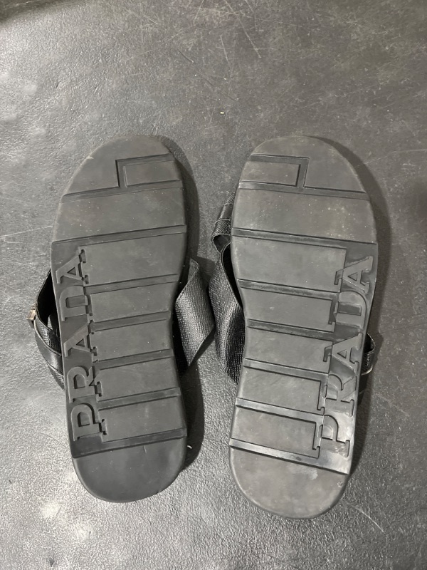 Photo 2 of PRADA LEATHER SLIDES SIZE 11