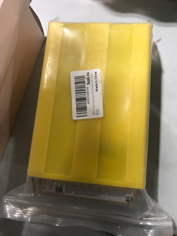 Photo 1 of 2400 PCS M3 Series Button Head Hex Socket Screws Washers Nuts Kit with Modular Box (M3 Series)
