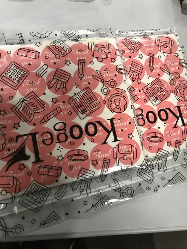 Photo 1 of (2 PACK) Koogel 500 PCS Thank You Stickers 4 Colors Thank You Round Sticker Labels for Boutiques Giveaways Envelope Seals Weddings Birthday Party Gift Wrapping Bags
