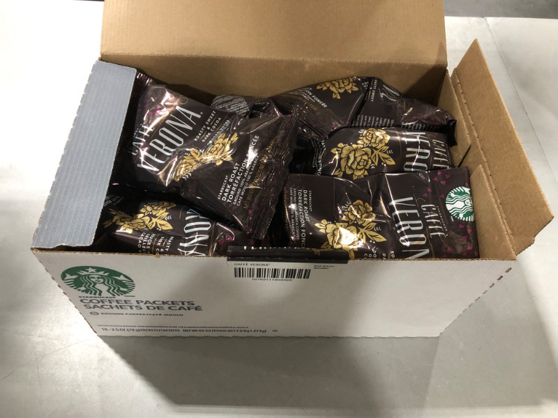 Photo 2 of - EXP NOV - 2022 - Starbucks Caffe Verona Ground Coffee Portion Packs (18ct) 