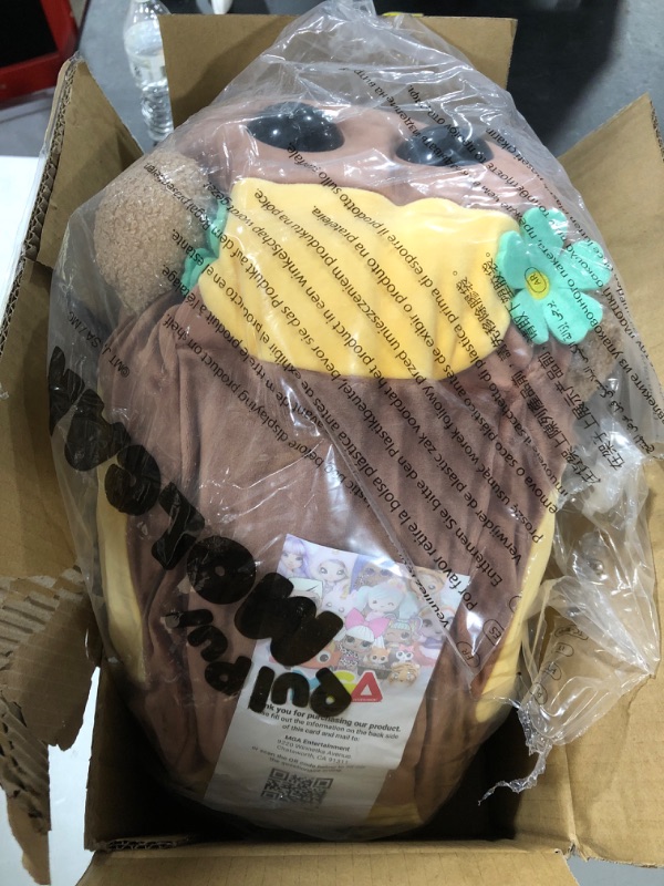 Photo 2 of MGA Entertainment Pui Pui Molcar 16-Inch Choco, Ultrasoft Stuffed Animal Large Plush Toy, Gift for Kids Girls Boys Collectors Ages 3 4 5 6 7+