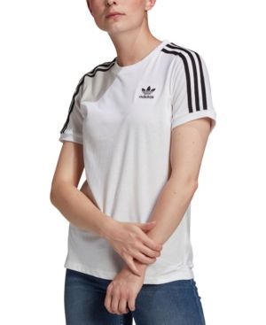 Photo 1 of Adidas Originals Women's Cotton 3 Stripes T-Shirt, Size Small
