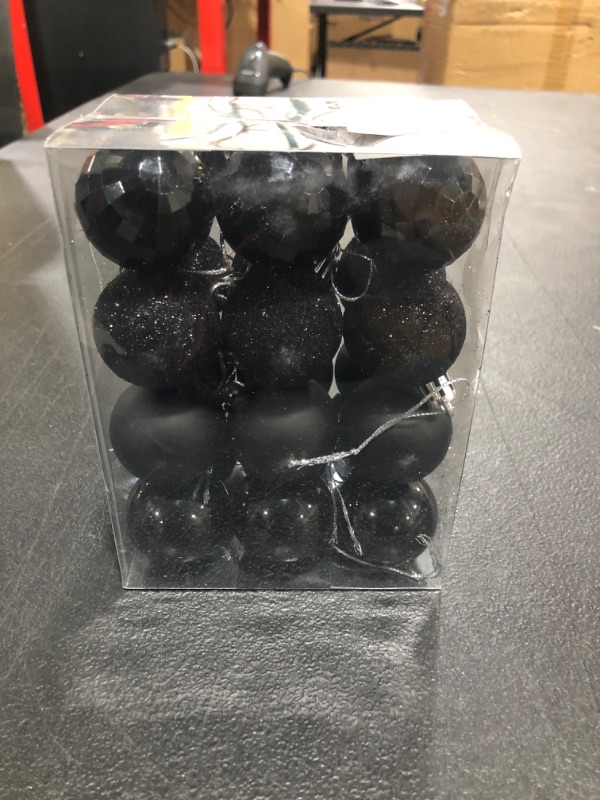Photo 1 of 24pcsChristmas Decoration Balls Shatterproof Color Set Ornaments Balls for Festival Wedding Home Party Decors Xmas Tree Hanging 1.77in
