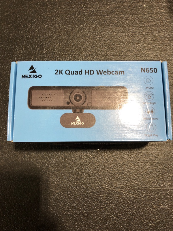 Photo 2 of NexiGo N650 2K QHD Webcam with 3X Digital Zoom and Privacy Cover, 1440P USB Streaming Web Camera, 80 Degree Widescreen for Online Class Zoom Meeting Skype Teams, PC Mac Laptop Desktop
