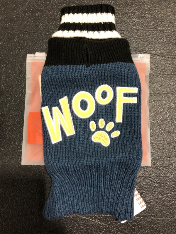 Photo 1 of "WOOF" SWEATER FOR DOGS. SIZE ZS. NEW!