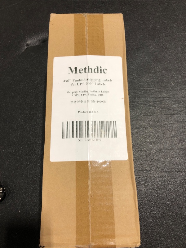 Photo 2 of Methdic 4x6 Fan-Fold Thermal Direct Shipping Labels 2000 Labels - Commercial Grade Fan-fold - 2000 Labels