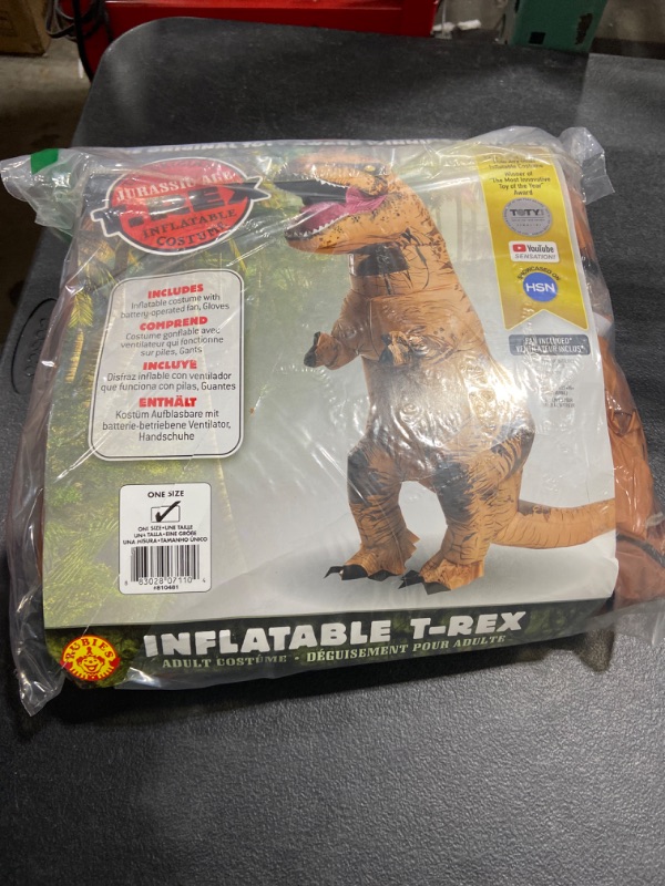 Photo 1 of Adult Original Inflatable Dinosaur Costume, T-Rex, Standard
ONE SIZE 
