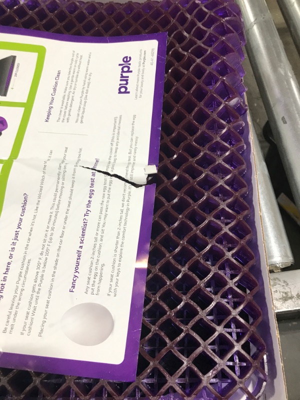 Photo 2 of Purple Royal Seat Cushion - Seat Cushion for The Car Or Office Chair - Temperature Neutral Grid