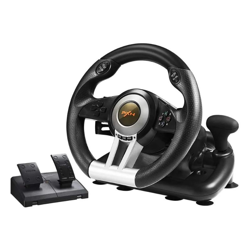 Photo 1 of PXN PC Racing Wheel, V3II 180 Degree Universal Usb Car Sim Race Steering Wheel with Pedals