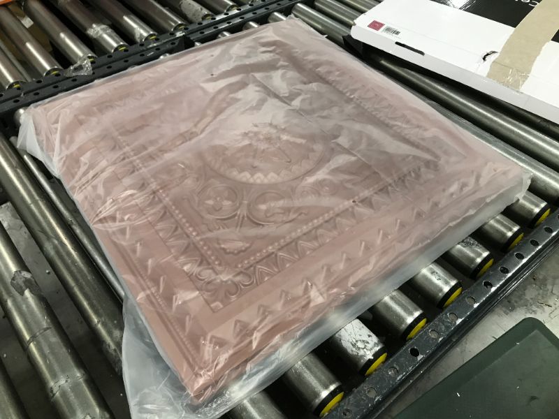 Photo 1 of Art3d Drop Ceiling Tiles, Glue up Ceiling Tiles, 2'x2' Plastic Sheet in Copper (12-Pack, 48 Sq.ft)
