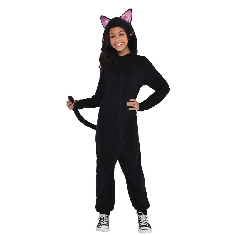 Photo 1 of Zipster Black Cat Costume - L, 12-14
