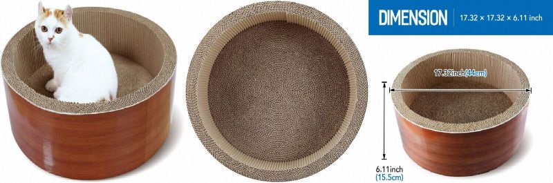 Photo 1 of  ScratchMe Cat Scratching Post Lounge Relaxing Bed , Scratcher Brown 