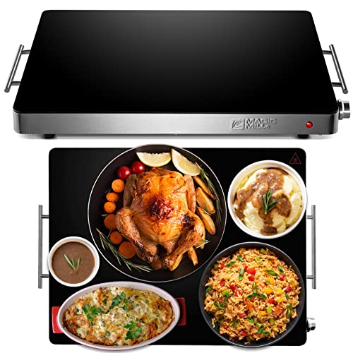 Photo 1 of  Magic Mill Extra Large Food Warmer for Parties | Electric Server Warming Tray, Hot Plate, with Adjustable Temperature Control, for Buffets, Restaurant 