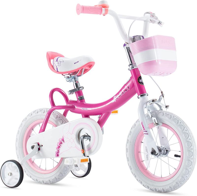 Photo 1 of  Royalbaby Jenny Kids Bike, Girls Bicycle 20 Inch Wheel for Ages 3-12 Years, Princess Bike with Basket, Training Wheels for Some Sizes 