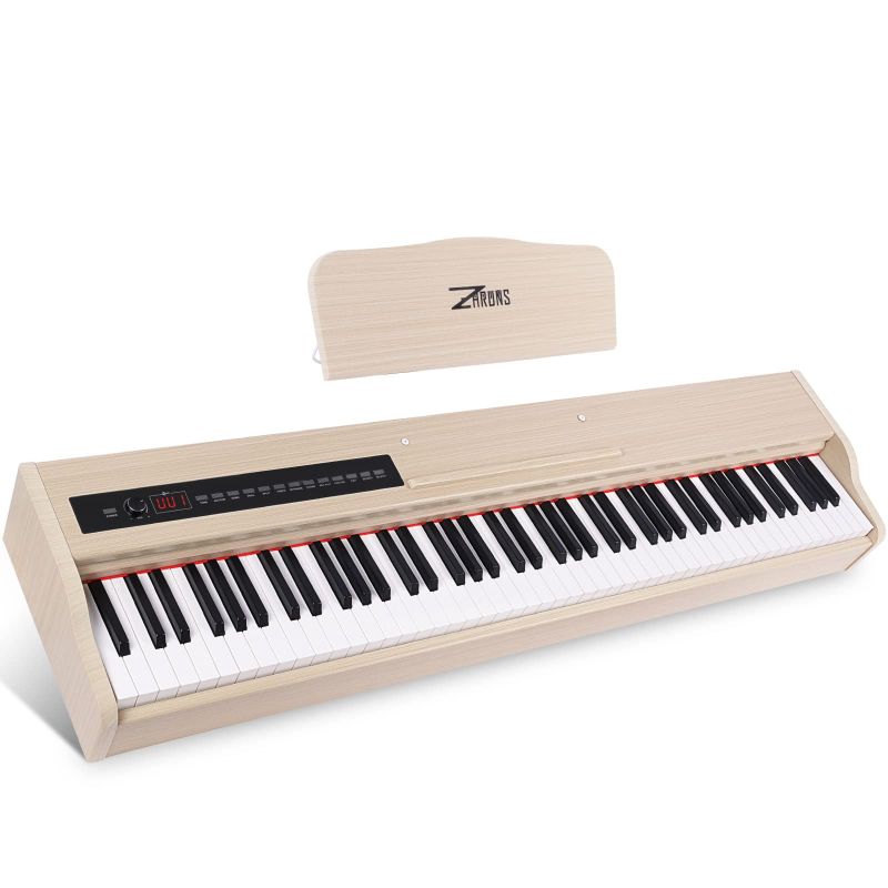 Photo 1 of SOLD FOR PARTS, NON FUNCTIONAL ZHRUNS Digital Piano,88 key Weighted Keyboard Piano,Heavy Hammer Keyboard Sustain Pedal, Power Supply,USB Connecting and Audio Input/Output for Beginner & Professional. TURNS ON.