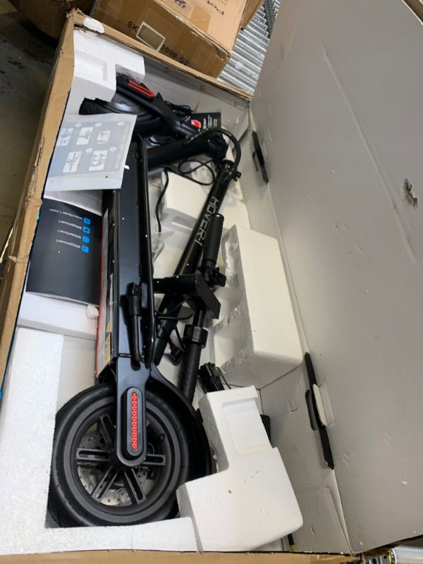 Photo 10 of SOLD FOR PARTS ONLY, DOES NOT CHARGE, NON FUNCTIONAL, Hover-1 Journey Electric Scooter | 14MPH, 16 Mile Range, 5HR Charge, LCD Display, 8.5 Inch High-Grip Tires, 220LB Max Weight, Cert. & Tested - Safe for Kids, Teens, Adults Black --- Box Packaging Damag