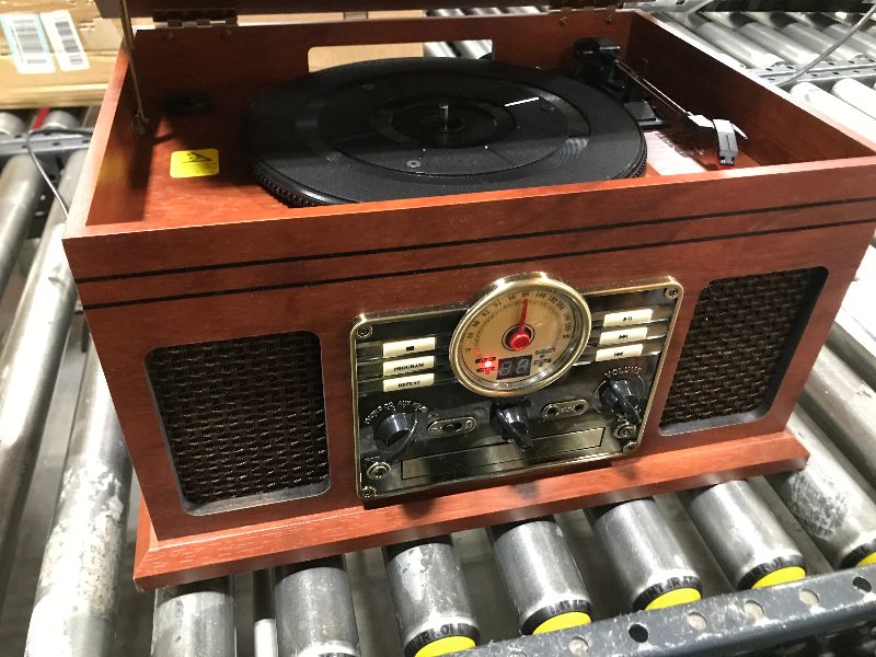 Photo 3 of Victrola - Bluetooth Stereo Audio System - Mahogany