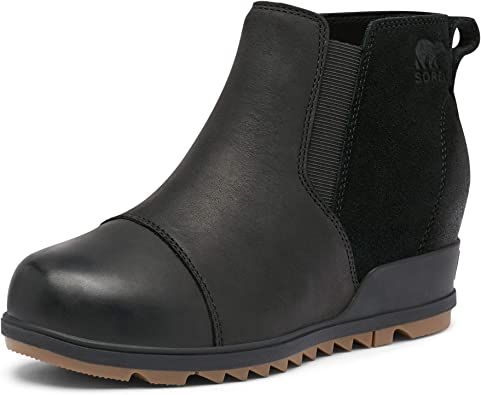 Photo 1 of  Sorel Women's Evie Pull-On Bootie — Waterproof Suede Leather — Wedge Ankle Booties, SIZE 8.5