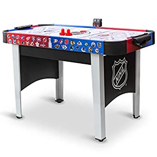 Photo 1 of 48" Mid-Size NHL Rush Indoor Hover Hockey Game Table; Easy Setup, Air-Powered Play with LED Scoring, Black 