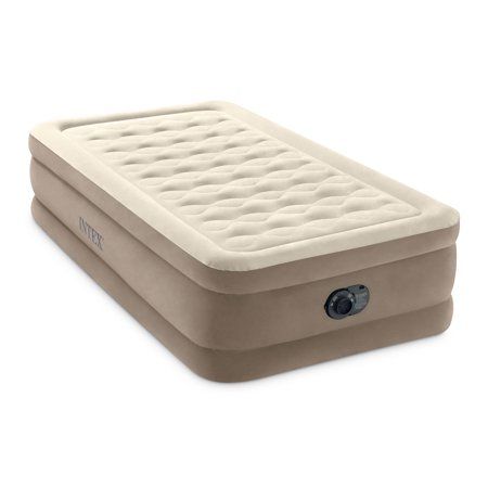 Photo 1 of  Intex 64425ED Ultra Plush Fiber Tech Airbed Mattress with Built in Pump Twin 