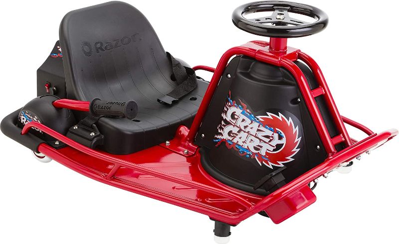 Photo 1 of  Razor Crazy Cart - 24V Electric Drifting Go Kart - Variable Speed, Up to 12 mph, Drift Bar for Controlled Drifts 