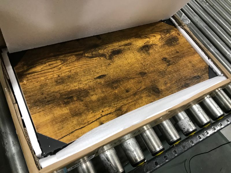 Photo 1 of WOODYNLUX End Table - 2-Tier Narrow Side Table with Open Storage, Slim Nightstand for Bedroom, Living Room, Couch, Hallway, Spacious and Skinny, Modern Console Table with Sturdy Metal Frame Brown