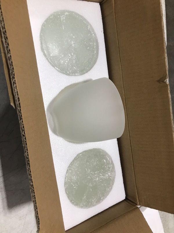 Photo 1 of 3 piece light bulb covers glass 