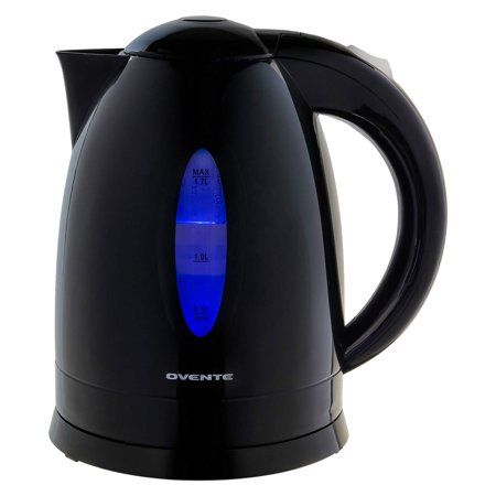 Photo 1 of  KP72B 1.7 Ltr Electric Hot Water Kettle with LED Light & 1100W BPA-Free Portable Tea Maker, Black 