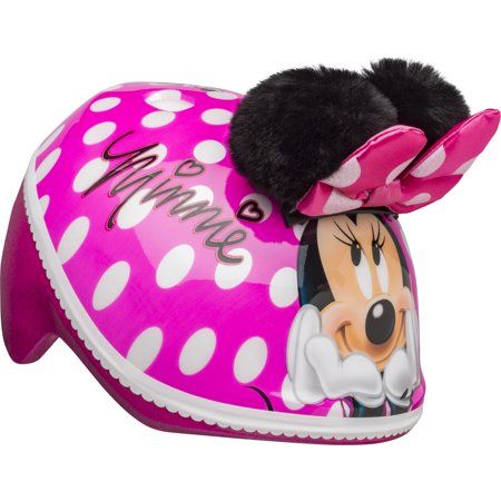 Photo 1 of  Bell Disney Minnie Mouse Pom Pom Ears Bike Helmet Punch Pink Toddler 3+ (48-52cm) 