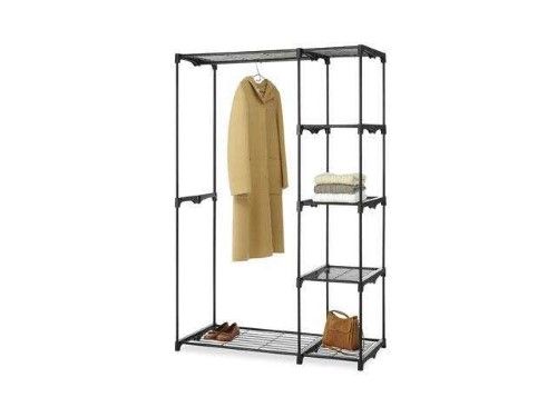 Photo 1 of  Whitmor Deluxe Double Rod Closet Black 