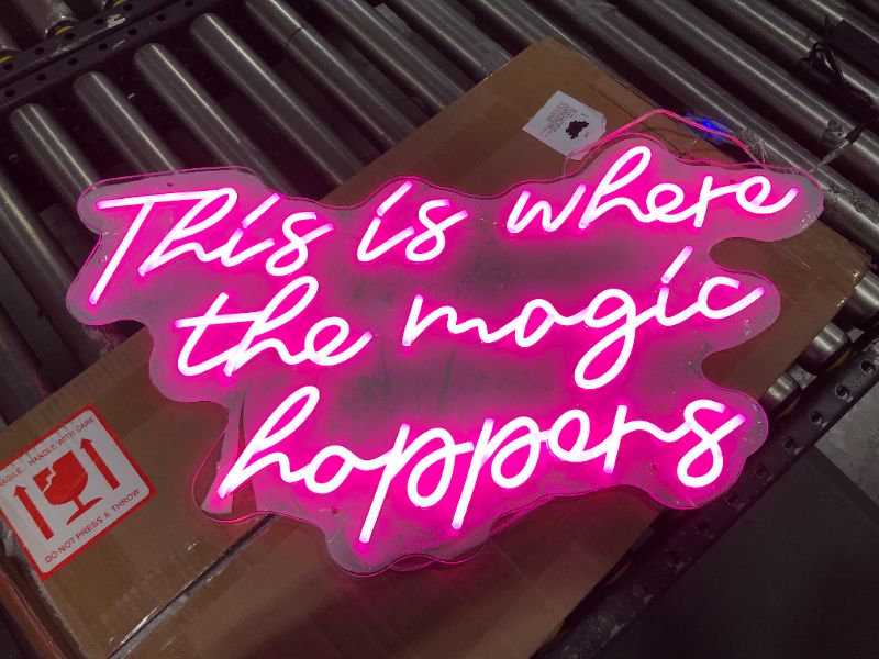 Photo 1 of "This is Where the Magic Happens" Neon Sign