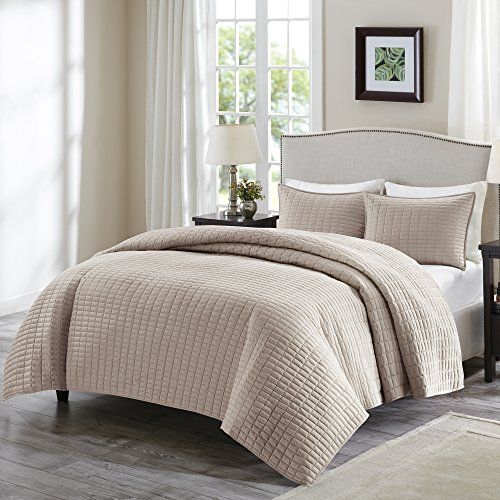 Photo 1 of  Comfort Spaces Kienna Quilt Set - Luxury Double Sided Stitching Design, KING SIZE