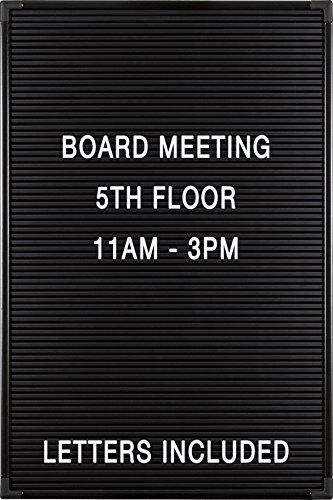 Photo 1 of  Balt Essentials Black Letter Board with Letters Changeable 84176 