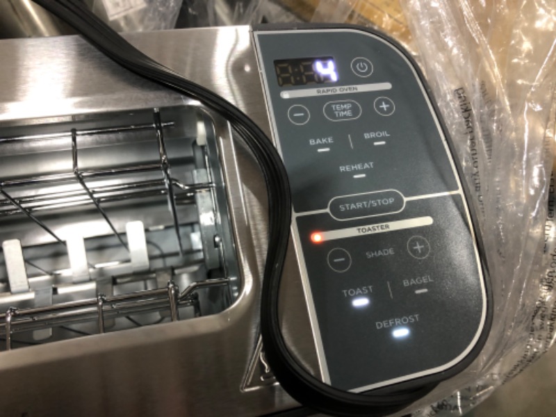 Photo 2 of  Ninja ST101 Foodi 2-in-1 Flip Toaster, 2-Slice Toaster, Compact Toaster Oven, 1500 Watts 