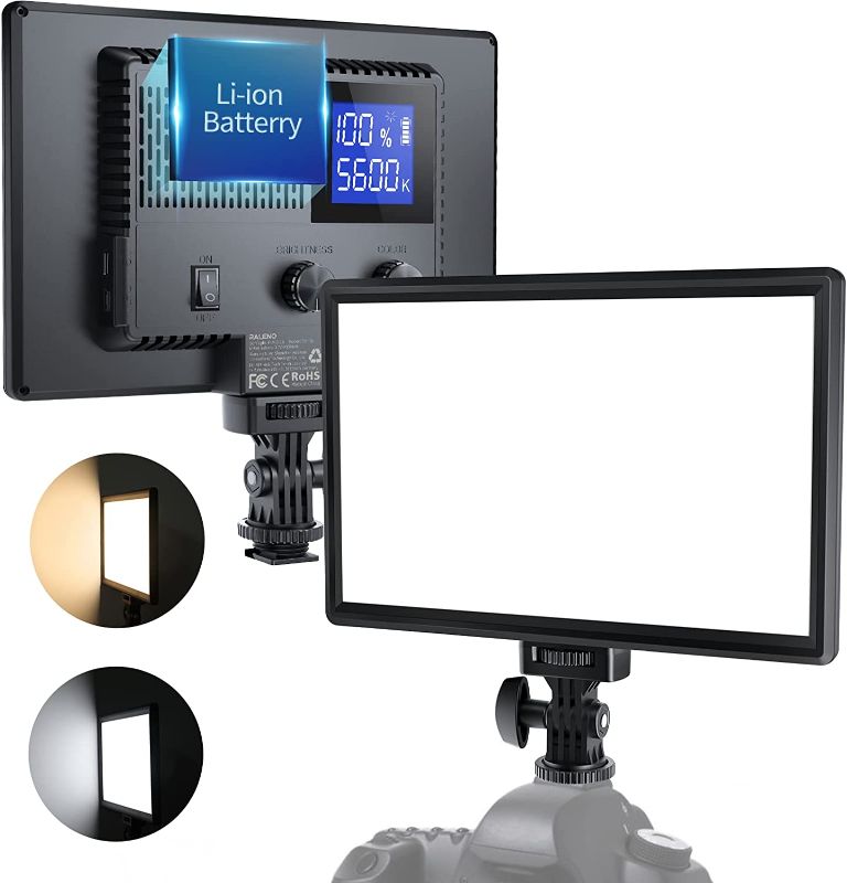Photo 1 of RALENO LED Video Light, Camera Light for Pictures Video Recording with 4000mAh Battery Support Type-C USB Power Supply, CRI>95 3200K-5600K Photo Light for Outdoor Photography Live Streaming Zoom Calls
